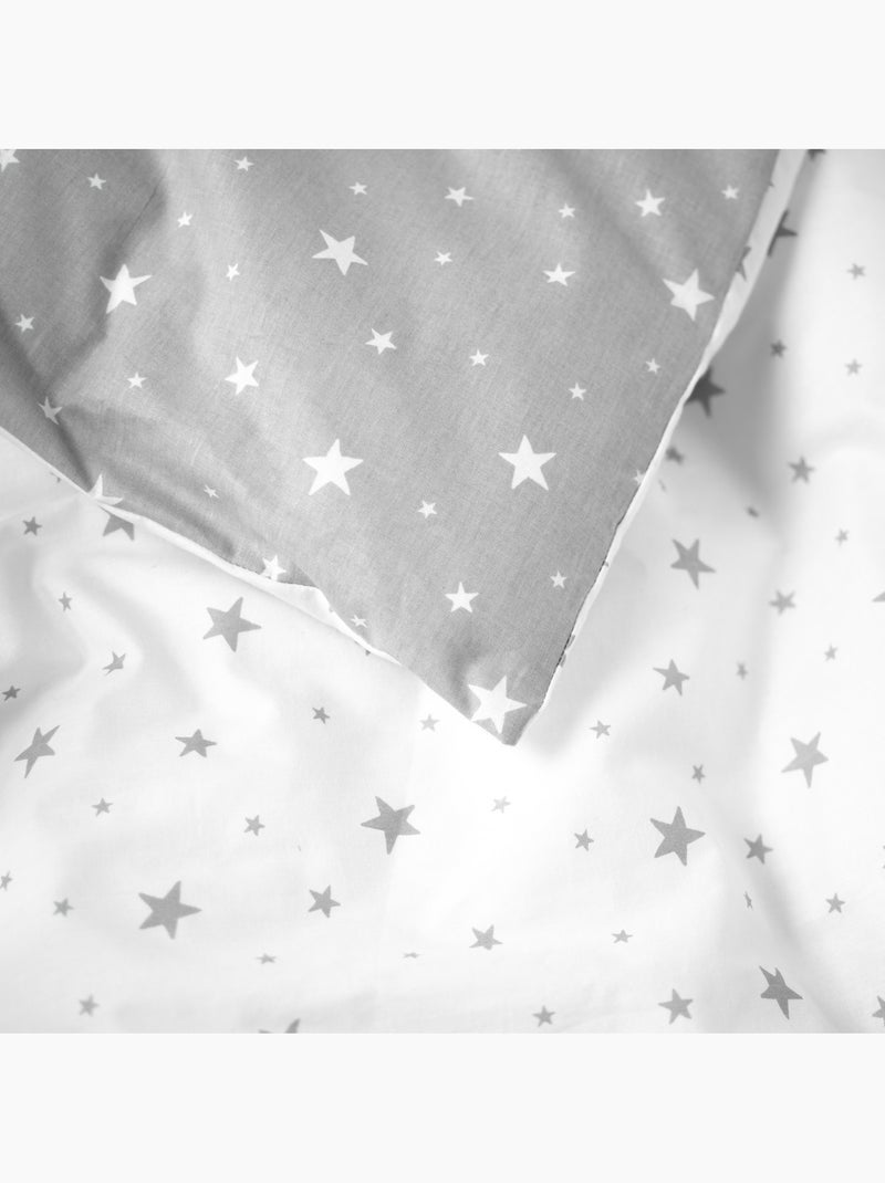 SEVIRA KIDS | Parure de lit bébé réversible en coton STELLA Blanc - Kiabi
