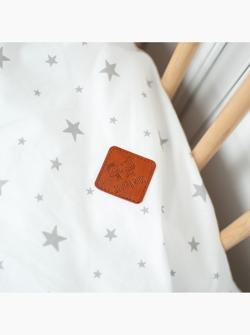 SEVIRA KIDS | Parure de lit bébé réversible en coton STELLA Blanc - Kiabi