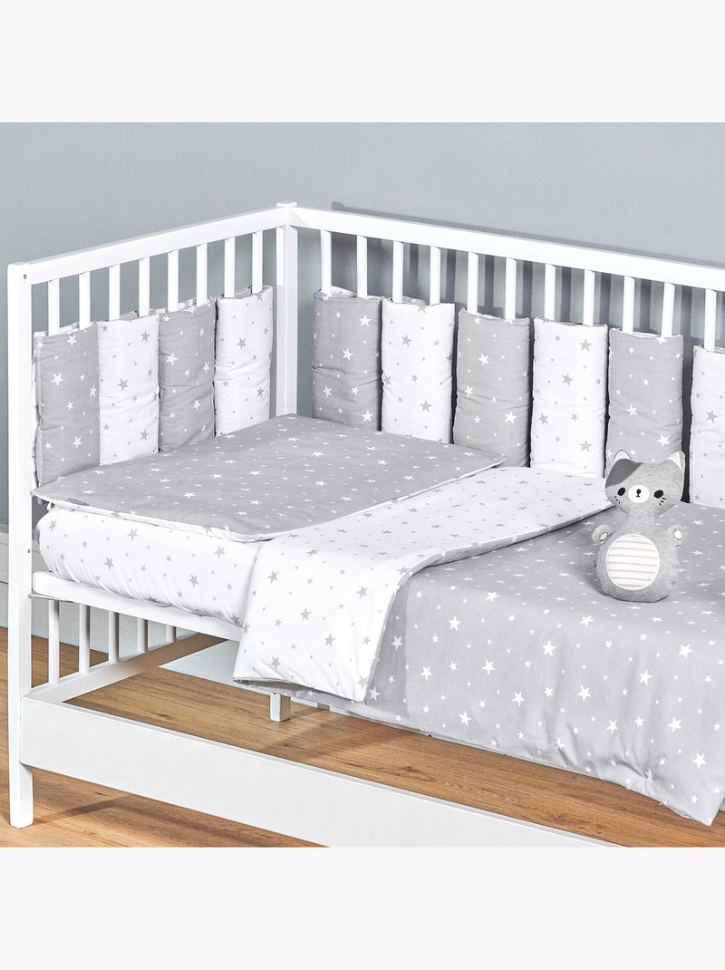 SEVIRA KIDS | Parure de lit bébé réversible en coton STELLA Blanc - Kiabi