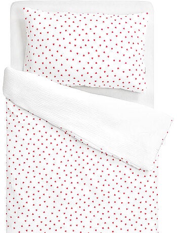 SEVIRA KIDS | Parure de lit en gaze de coton réversible Lovio