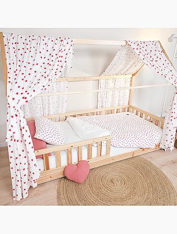 SEVIRA KIDS | Parure de lit en gaze de coton réversible Lovio