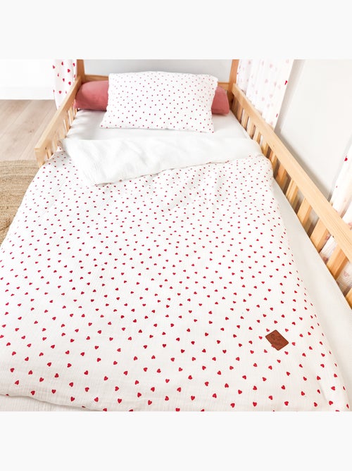 SEVIRA KIDS | Parure de lit en gaze de coton réversible Lovio - Kiabi