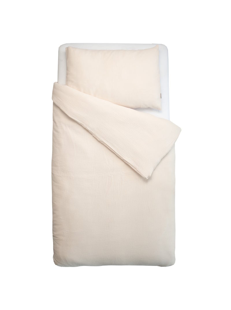 SEVIRA KIDS | Parure de lit housse de couette et taie d'oreiller Jeanne Beige - Kiabi