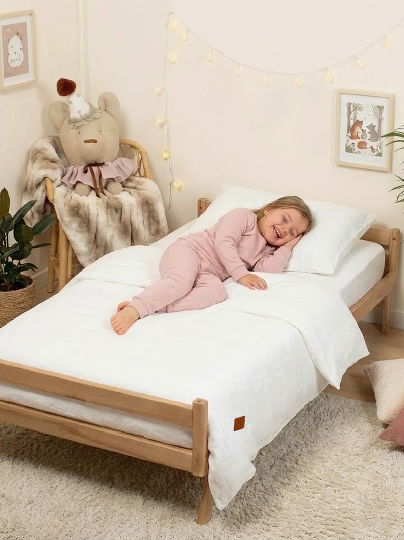 SEVIRA KIDS | Parure de lit housse de couette et taie d'oreiller Jeanne Blanc - Kiabi