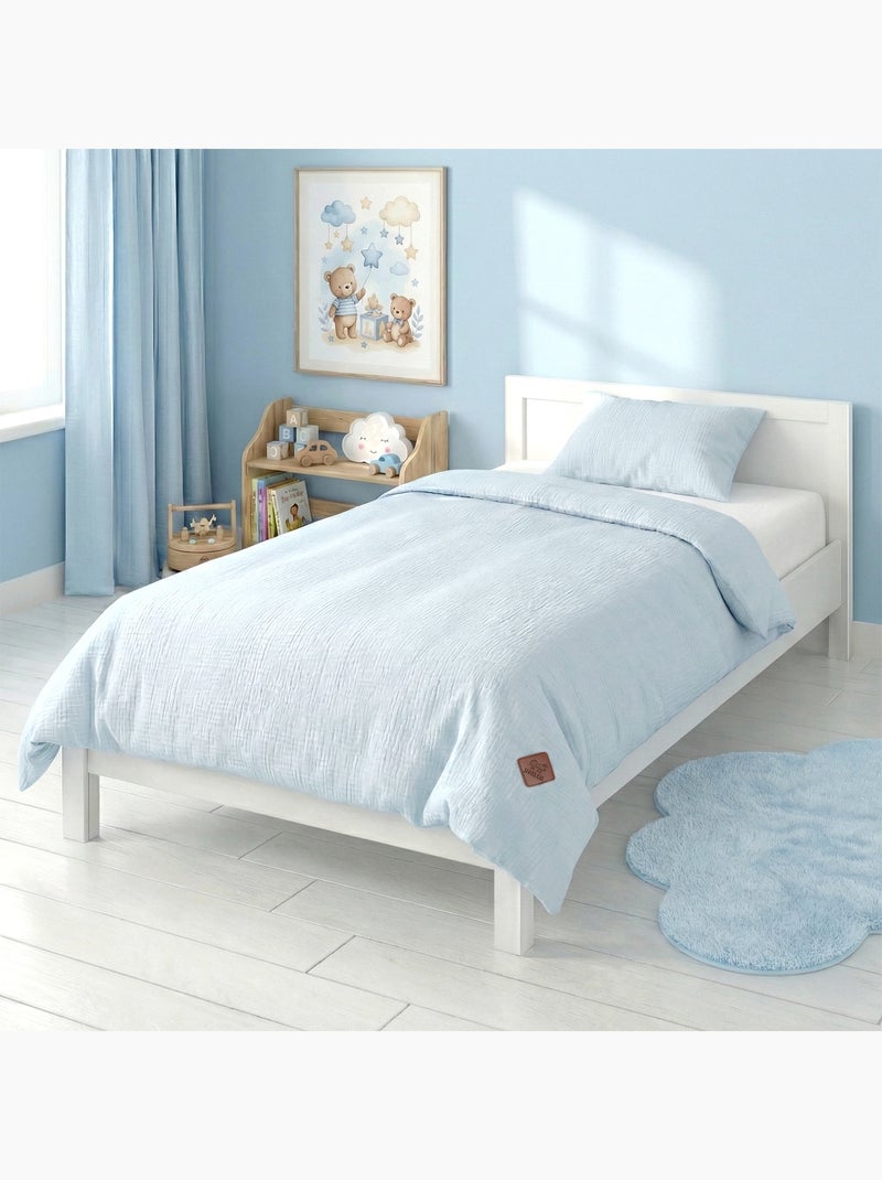 SEVIRA KIDS | Parure de lit housse de couette et taie d'oreiller Jeanne Bleu - Kiabi