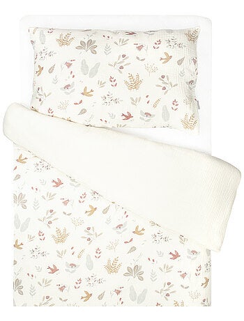 SEVIRA KIDS | Parure de lit réversible en gaze de coton Aube