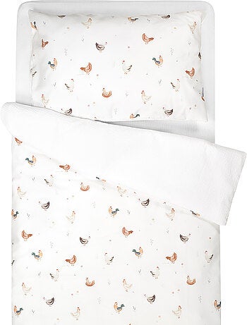 SEVIRA KIDS | Parure de lit réversible GALLINA