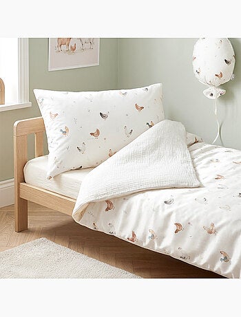 SEVIRA KIDS | Parure de lit réversible GALLINA