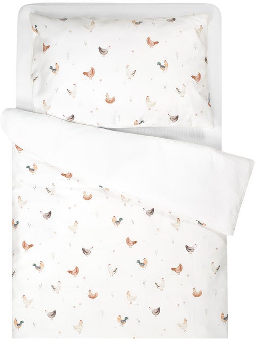 SEVIRA KIDS | Parure de lit réversible GALLINA - Kiabi