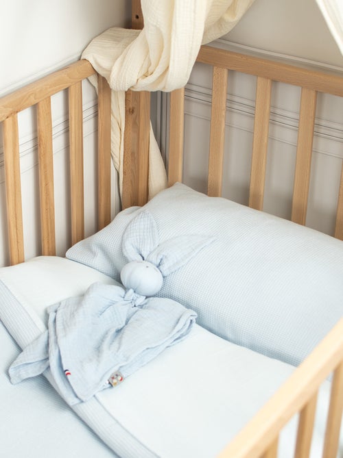SEVIRA KIDS | Parure de lit réversible gaze de coton & nid d'abeille - Kiabi SEVIRA KIDS | Parure de lit réversible gaze de coton & nid d'abeille - Kiabi
