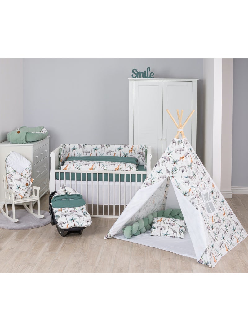 SEVIRA KIDS | Parure de lit réversible Safari Vert - Kiabi