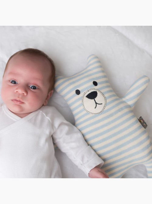 SEVIRA KIDS | Peluche doudou ourson en coton tricoté - Kiabi