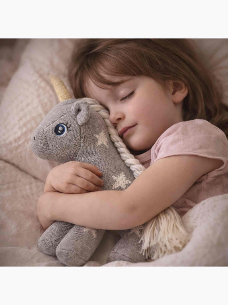 SEVIRA KIDS | Peluche licorne avec étoiles – Doudou féerique Gris - Kiabi