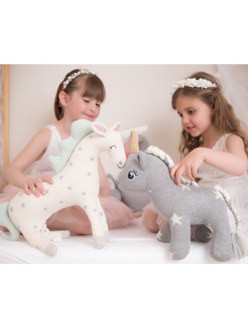 SEVIRA KIDS | Peluche licorne avec étoiles – Doudou féerique Gris - Kiabi