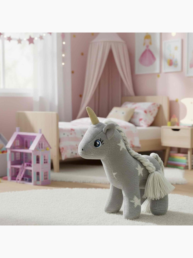 SEVIRA KIDS | Peluche licorne avec étoiles – Doudou féerique Gris - Kiabi