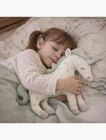 SEVIRA KIDS | Peluche licorne en coton tricoté