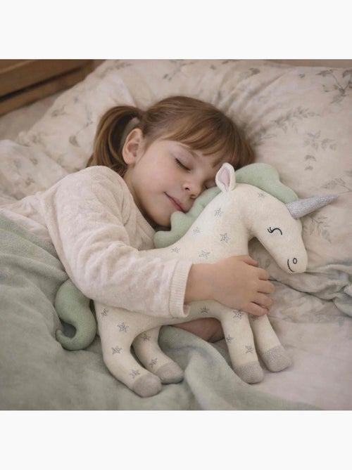 SEVIRA KIDS | Peluche licorne en coton tricoté - Kiabi