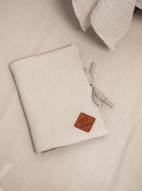 SEVIRA KIDS | Protège carnet de santé en gaze de coton Jeanne - Kiabi
