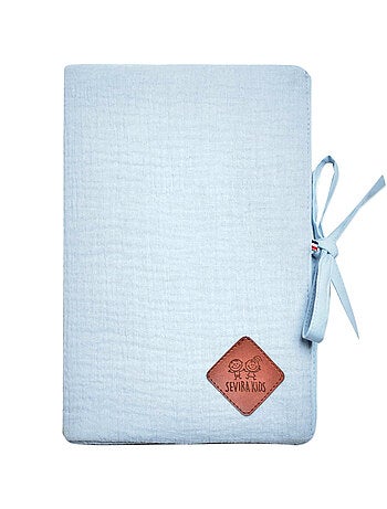 SEVIRA KIDS | Protège carnet de santé en gaze de coton Jeanne