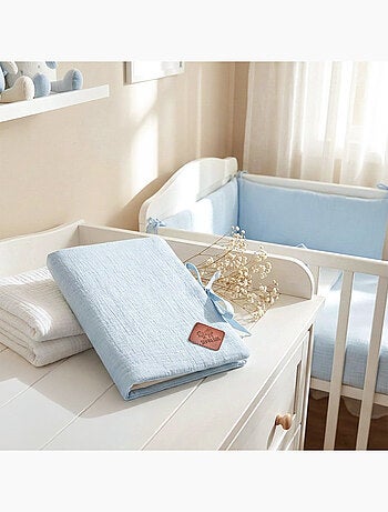SEVIRA KIDS | Protège carnet de santé en gaze de coton Jeanne
