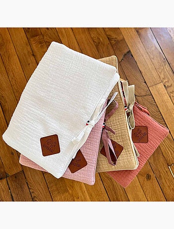 SEVIRA KIDS | Protège carnet de santé en gaze de coton Jeanne