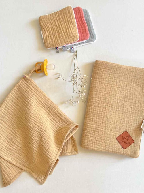 SEVIRA KIDS | Protège carnet de santé en gaze de coton Jeanne - Kiabi