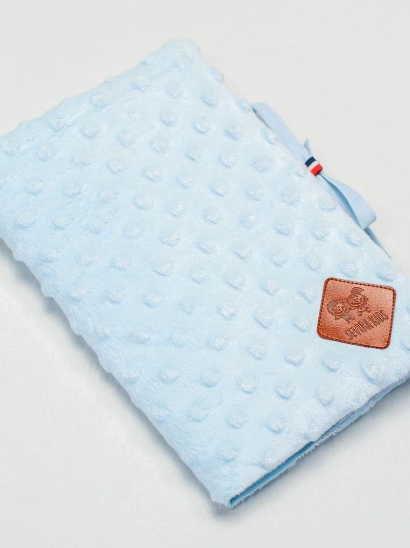 SEVIRA KIDS | Protège carnet de santé en Minky Bleu - Kiabi