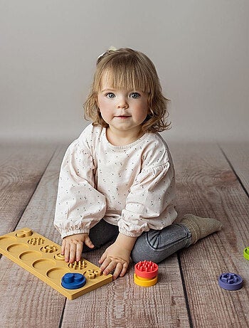 SEVIRA KIDS | Puzzle sensoriel Montessori XL – Formes tactiles à associer