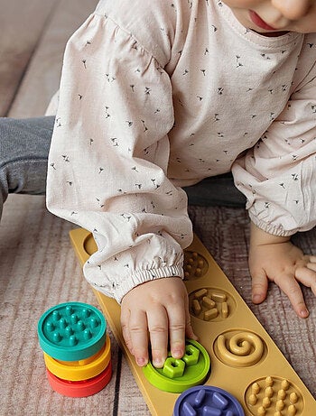 SEVIRA KIDS | Puzzle sensoriel Montessori XL – Formes tactiles à associer