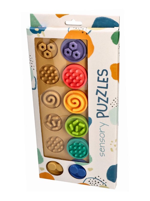 SEVIRA KIDS | Puzzle sensoriel Montessori XL – Formes tactiles à associer - Kiabi