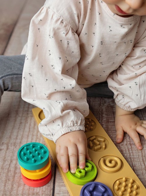 SEVIRA KIDS | Puzzle sensoriel Montessori XL – Formes tactiles à associer - Kiabi