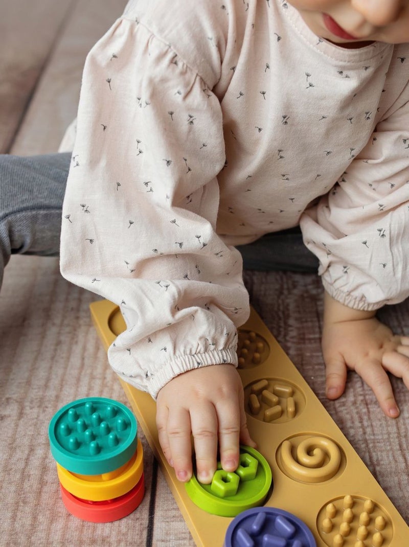 SEVIRA KIDS | Puzzle sensoriel Montessori XL – Formes tactiles à associer N/A - Kiabi