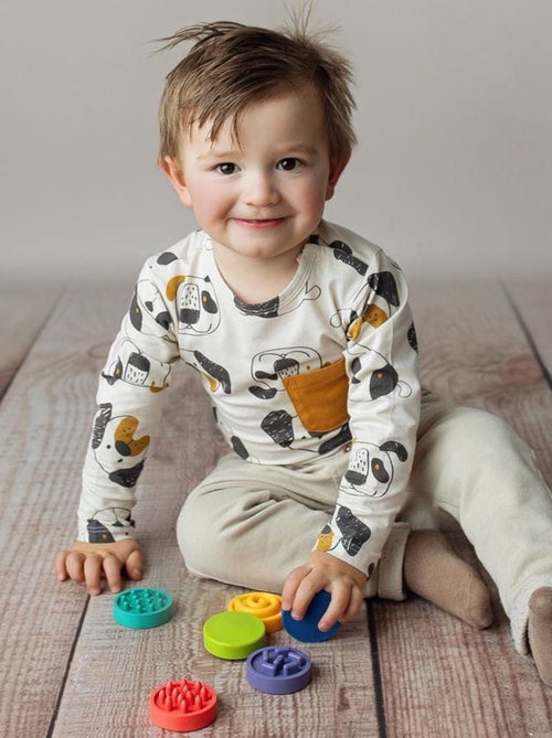 SEVIRA KIDS | Puzzle sensoriel Montessori XL – Formes tactiles à associer - Kiabi