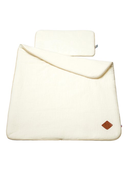 SEVIRA KIDS | Set berceau couverture et coussin en gaze de coton Jeanne - Kiabi