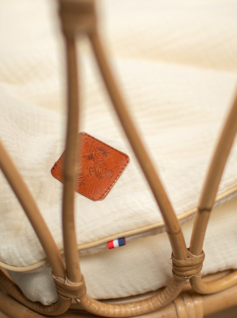 SEVIRA KIDS | Set berceau couverture et coussin en gaze de coton Jeanne Ecru - Kiabi