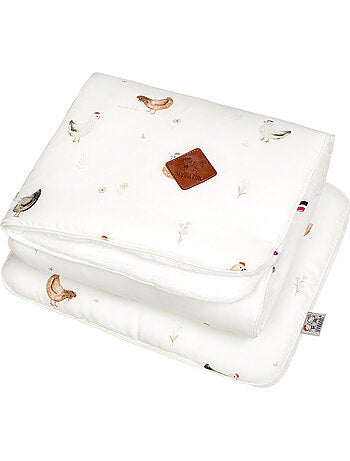 SEVIRA KIDS | Set coussin et couverture pour berceau et couffin GALLINA