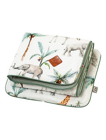 SEVIRA KIDS | Set couverture et coussin pour berceau et couffin Safari