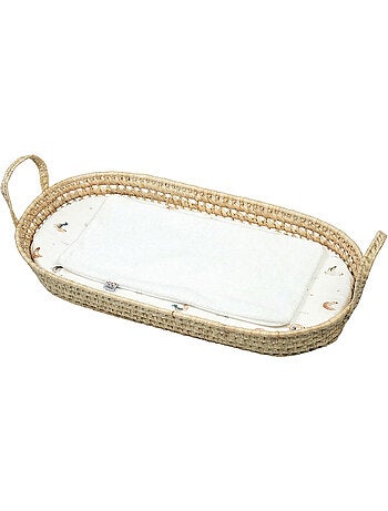 SEVIRA KIDS | Set panier à langer : panier + matelas + drap-housse + tapis de change GALLINA