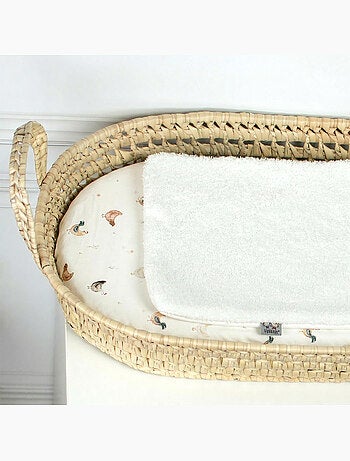 SEVIRA KIDS | Set panier à langer : panier + matelas + drap-housse + tapis de change GALLINA