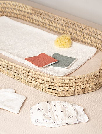 SEVIRA KIDS | Set panier à langer : panier + matelas + drap-housse + tapis de change JEANNE