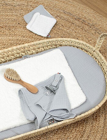 SEVIRA KIDS | Set panier à langer : panier + matelas + drap-housse + tapis de change JEANNE