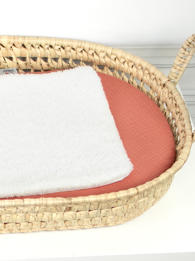 SEVIRA KIDS | Set panier à langer : panier + matelas + drap-housse + tapis de change JEANNE Marron - Kiabi