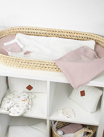 SEVIRA KIDS | Set panier à langer : panier + matelas + drap-housse + tapis de change JEANNE