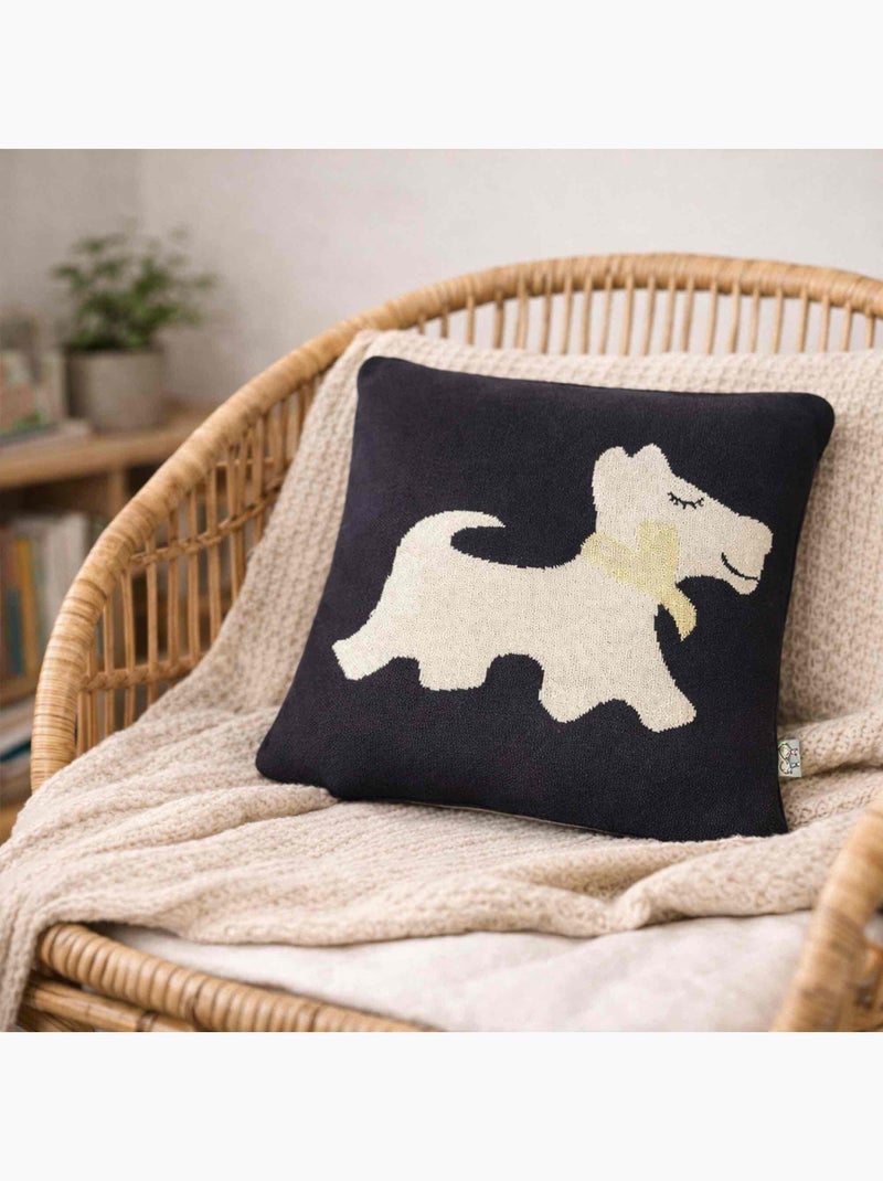 SEVIRA KIDS | Taie de coussin  chien Scotty Noir - Kiabi