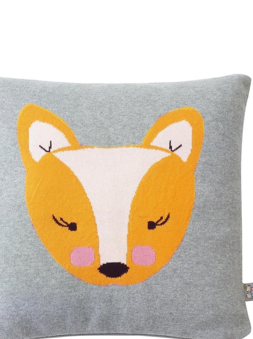 SEVIRA KIDS | Taie de coussin en coton tricoté RENARD - Kiabi