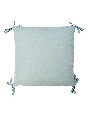 Sevira kids | taie de coussin modulable avec liens à nouer en gaze de coton