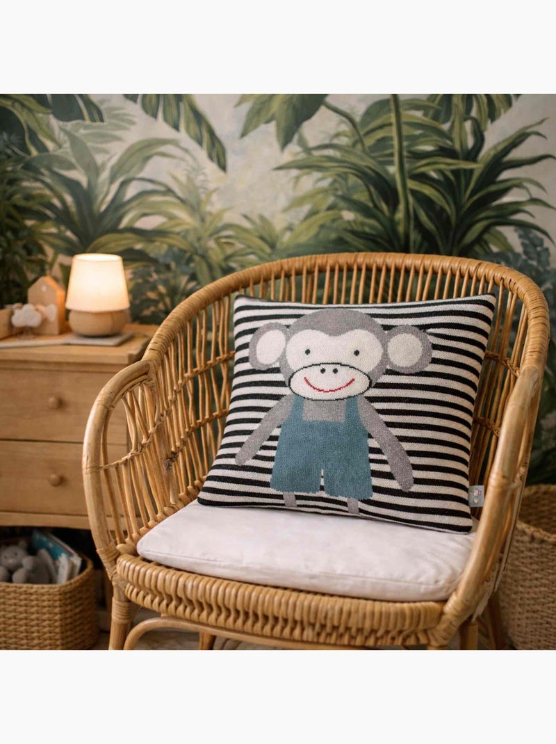 SEVIRA KIDS | Taie de coussin  SINGE Gris - Kiabi