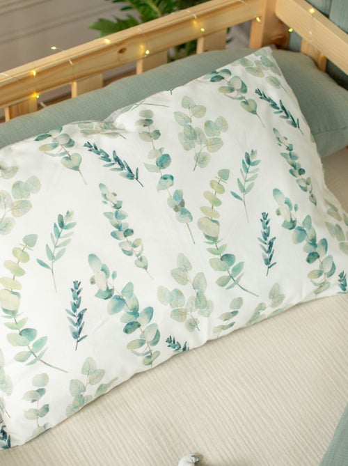 SEVIRA KIDS | Taie d'oreiller en coton réversible Eucalyptus - Kiabi