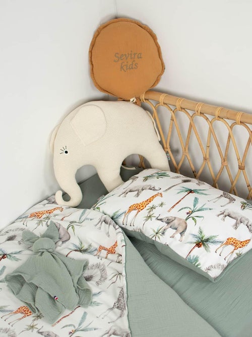 SEVIRA KIDS | Taie d'oreiller en coton réversible Safari - Kiabi