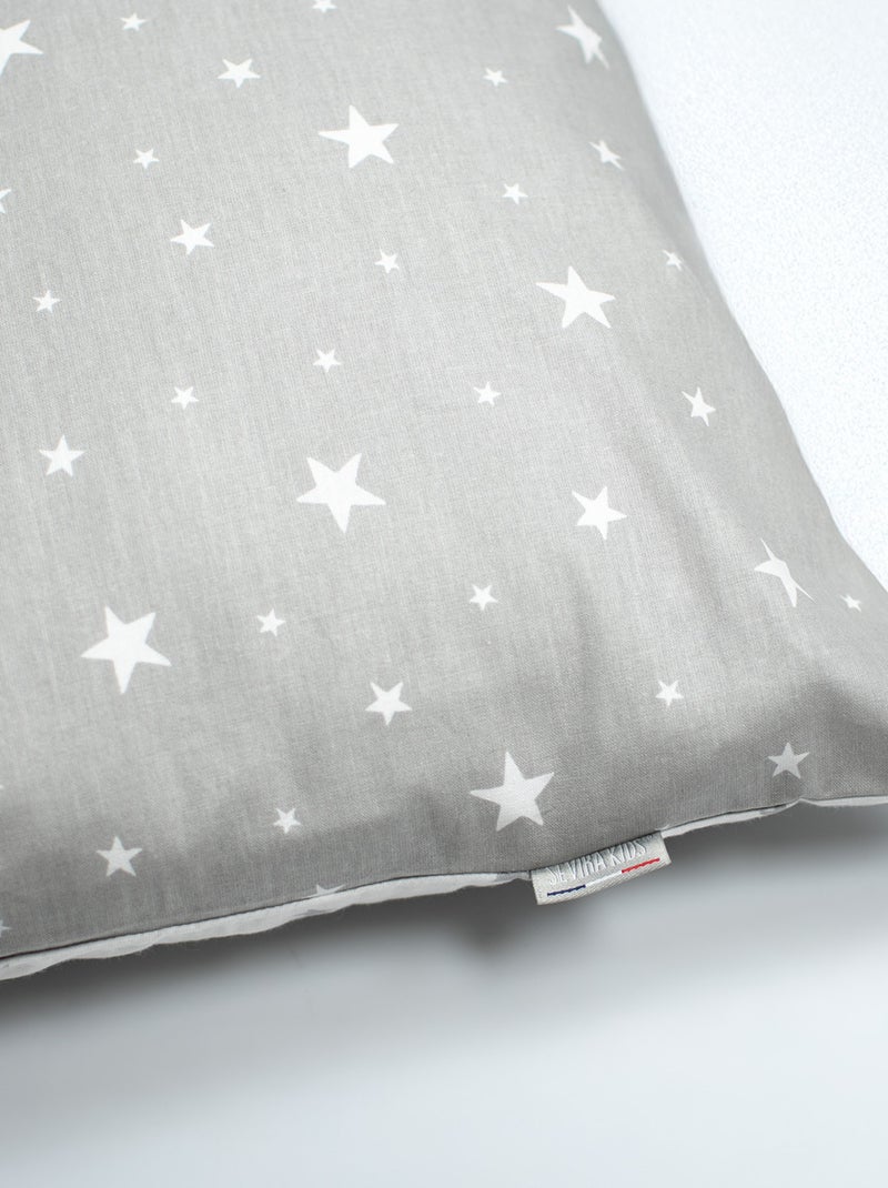 SEVIRA KIDS | Taie d'oreiller en coton réversible Stella Blanc - Kiabi
